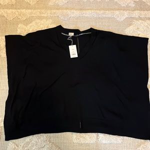 Black poncho top